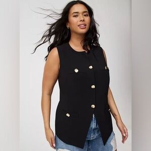 Peplum Tailored Vest
